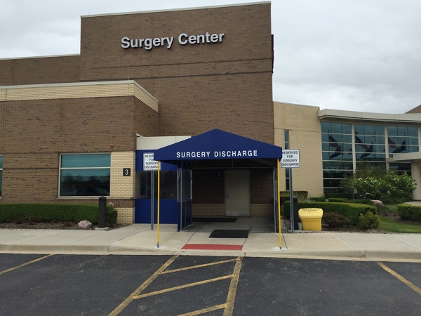 Custom Awnings Madison Heights MI - Installation & Service - ROBA - hospital-awnings